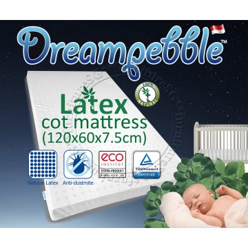 Dreampebble Full Natural Latex Baby Cot Mattress